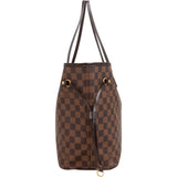 Louis Vuitton Monogram Damier Ebene Canvas Neverfull MM Shoulder Bag
