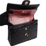 Chanel Quilted Lambskin 24K Double Flap Shoulder Bag