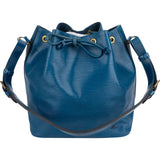 Louis Vuitton Blue Epi Leather Sac Noé Petit Shoulder Bag