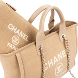 Chanel Canvas Small Deauville Tote Handbag