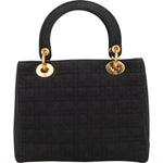 [🔄️B07 / F29] Christian Dior Cannage Satin Lady Dior Medium Handbag - vintageandkickz