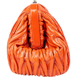 Miu Miu Patent Leather Matelassé Clutch Bag