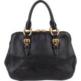 Miu Miu Leather Vitello Lux Bowler Handbag