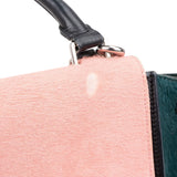 Céline Tricolor Leather Pony Hair Trapeze Handbag