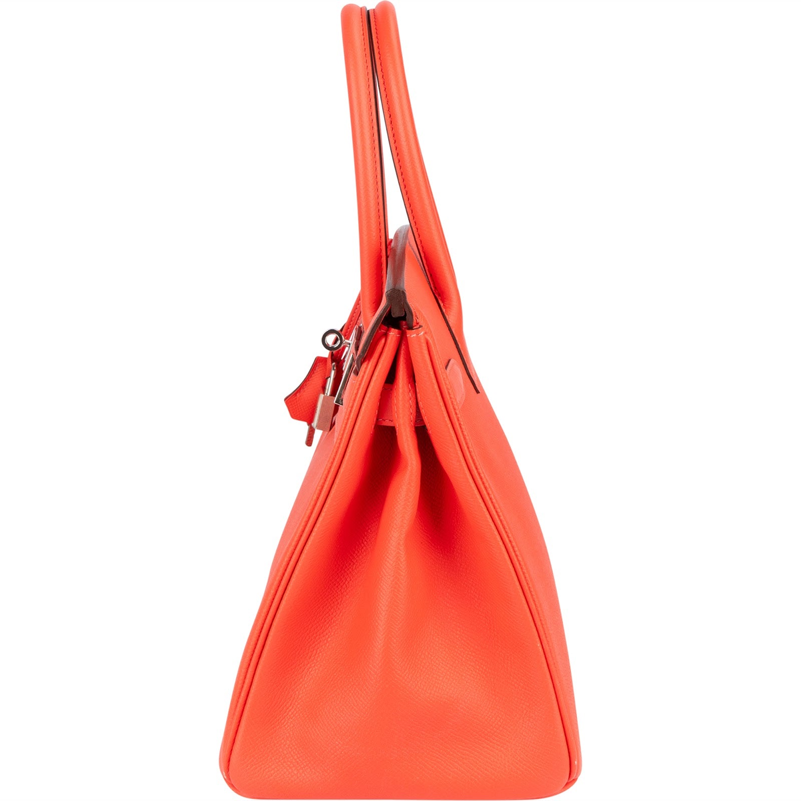 Hermès Coral Epsom Leather Birkin 30 Handbag - vintageandkickz