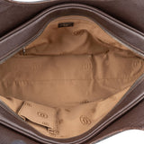 Cartier Brown Pebbled Leather Handbag