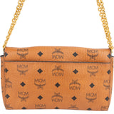 MCM Monogram Visetos Small Flap Chain Shoulder Crossbody Bag