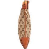 Gucci Monogram GG Canvas Studded Flat Messenger Crossbody Bag