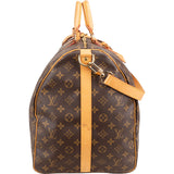 Louis Vuitton Monogram Canvas Keepall 60 Bandoulière Travel Bag