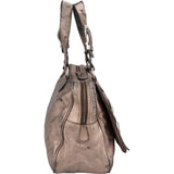 Christian Dior Metallic Leather Gaucho Saddle Handbag