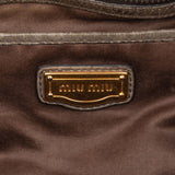 Miu Miu Vitello Lux Leather Tote Handbag