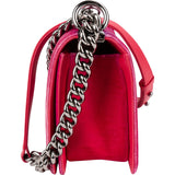ChanelQuilted  Velvet Medium Boy Single Crossbody Bag