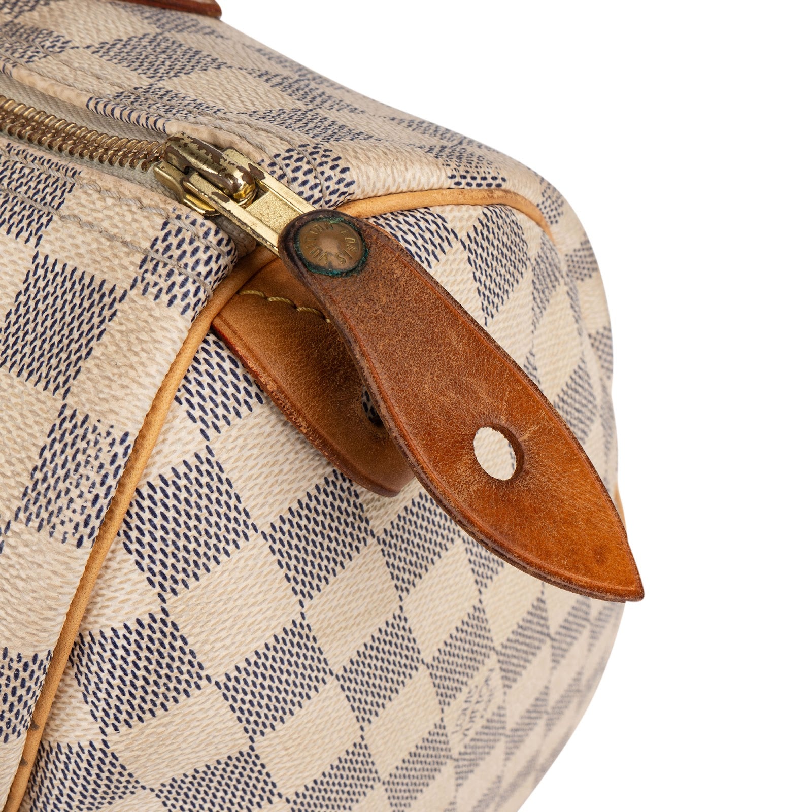 Louis Vuitton Monogram Damier Azur Speedy 30 Handbag - vintageandkickz
