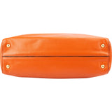 Miu Miu Orange Soft Calfskin Tote Shoulder Bag