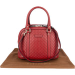 Gucci Microguccissima Leather Small Dome Satchel Handbag - vintageandkickz