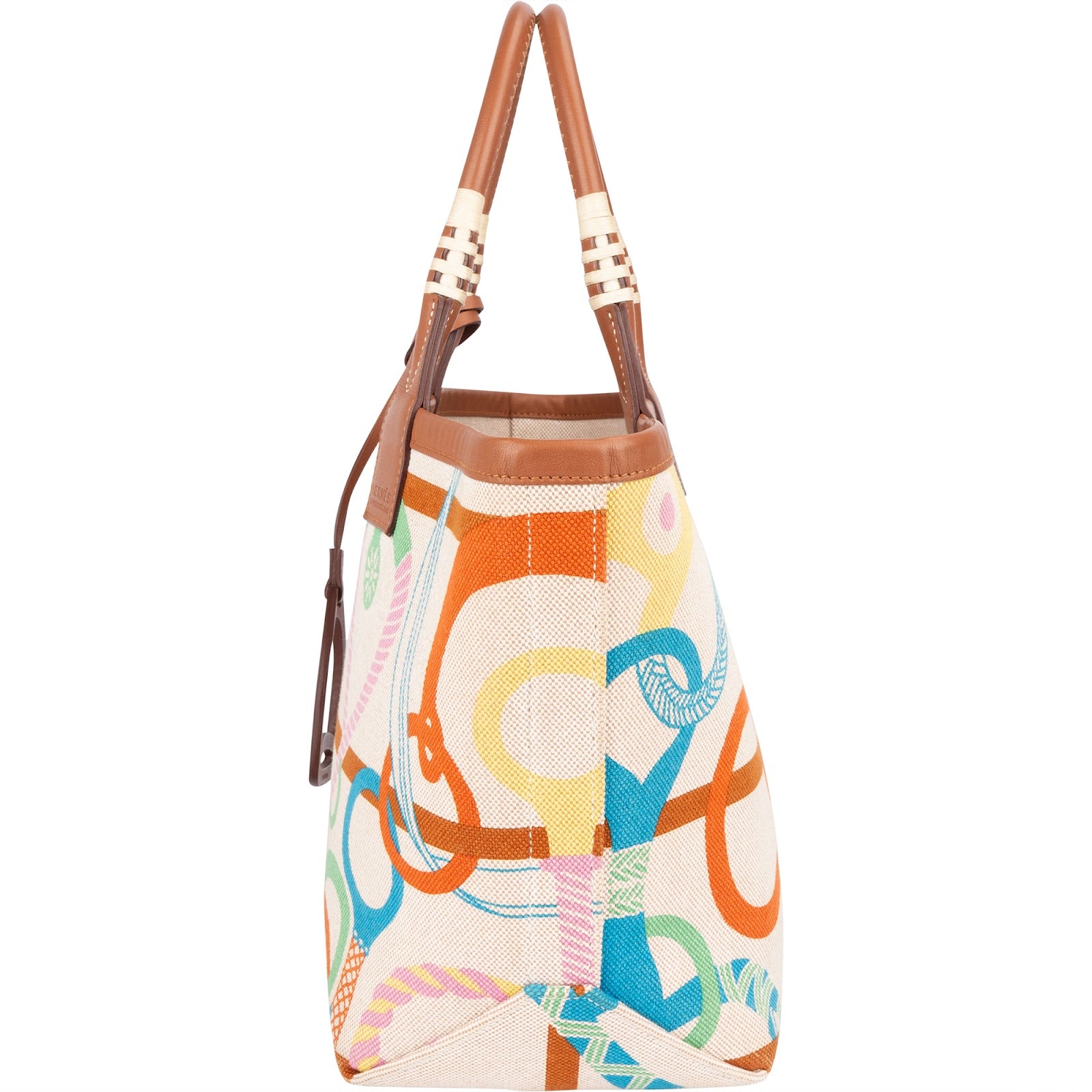 Hermès Canvas Monogram Steeple 25 Handbag - vintageandkickz