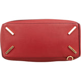 Loewe Red Grained Calfskin Puzzle Crossbody Handbag