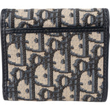 Christian Dior Oblique Trotter Monogram Jacquard Montaigne Bifold Lotus Wallet