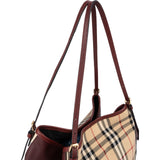 Burberry Nova-Check Haymarket Hobo Shoulder Bag