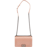 Chanel Quilted Lambskin Medium Boy Single Flap Crossbody Bag