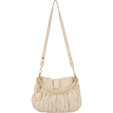 Miu Miu Nappa Leather Hobo Shoulder Bag