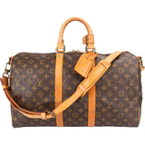 Louis Vuitton Monogram Canvas Keepall 45 Bandoulière Travel Bag