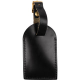 Louis Vuitton Noir Leather Luggage Tag