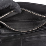 Prada Saffiano Shine Leather Studded Cystal Continental Wallet