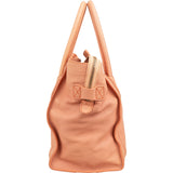 Céline Drummed Calfskin Mini Luggage Tote Handbag