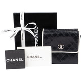 Chanel Quilted Caviar Leather Bifold Compact Wallet