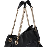 Gucci Grained Leather Soho Chain Tote Crossbody Bag