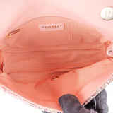 Chanel Tweed Pearl Handle Single Flap Crossbody Bag