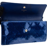 Chanel Quilted Velvet Boy Wallet On Chain Crossbody Bag