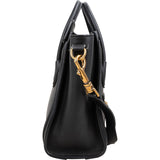 Celine Black Calfskin Leather Luggage Handbag