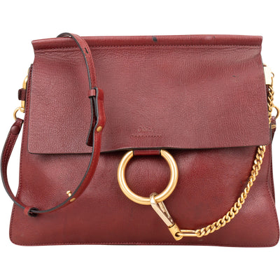 Chloé Leather Faye Medium Shoulder Crossbody Bag