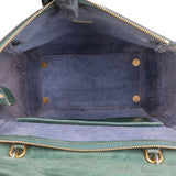 Celine Dark Green Leather Belt Handbag