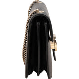 Gucci Grained Leather Small Interlocking GG Shoulder Crossbody Bag