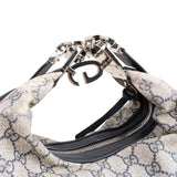 Gucci Monogram GG Supreme Attache Hobo Crossbody Bag