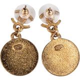 Chanel CC Star Dangle Earrings