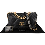 Chanel 19 Quilted Lambskin Single Flap Crossbody Bag Large