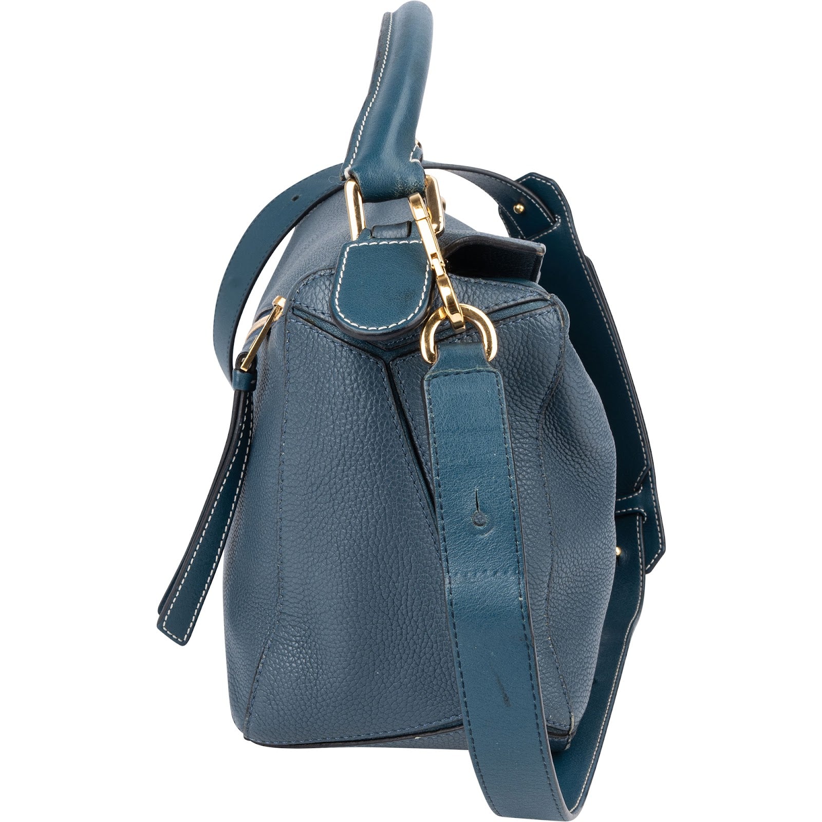 [🔄️B08 / F13] Loewe Grained Leather Small Puzzle Shoulder Bag - vintageandkickz