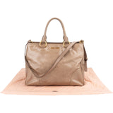 Miu Miu Vitello Lux Leather Tote Handbag