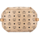 MCM Monogram Visetos Drawstring Bucket Crossbody Bag