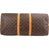 Louis Vuitton Monogram Canvas Keepall 55 Bandoulière Travel Bag