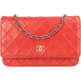 Chanel Stitching Leather Wallet on Chain Crossbody Bag