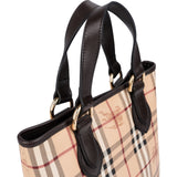 Burberry Nova-Check Monogram Tote Handbag