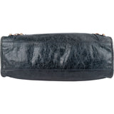 Balenciaga Blue Leather Classic City Handbag