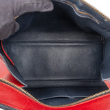 Céline Red Leather Large Edge Handbag
