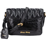 Miu Miu Quilted Vitello Shine Leather Small Coffer Crossbody Bag