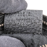 Gucci Black Monogram GG Canvas Belt Crossbody Bag